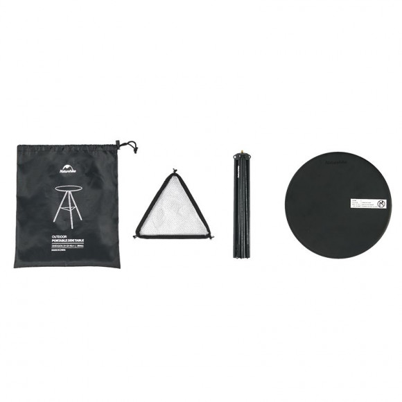 Klapptisch Naturehike CNH22JU035, Aluminium, Größe L, schwarz