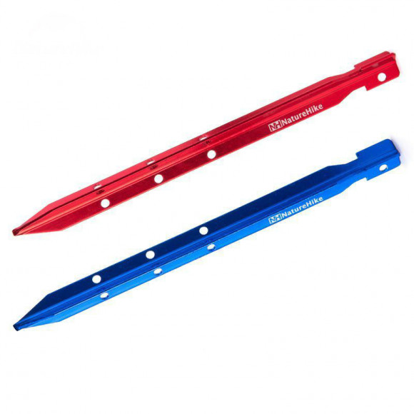 Кілки алюмінієві Naturehike NH15A009-I 25 см, червоний (4 шт) Кілки алюмінієві Naturehike NH15A009-I 25 см, червоний (4 шт)