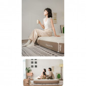 Матрац надувний двомісний Naturehike CNK2450WS023, 250 мм, біло-коричневий