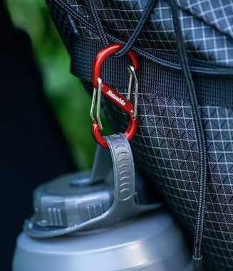Карабін багатофункціональний Naturehike S-type NH20GS004, 40 мм, 4 шт, червоний