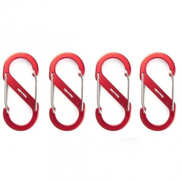 Naturehike S-type multifunctional carabiner NH20GS004, 4 cm, red