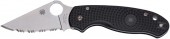Knife Spyderco Para 3 FRN Black serrated blade