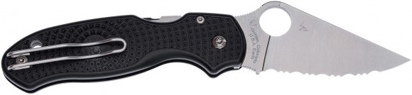 Knife Spyderco Para 3 FRN Black serrated blade Knife Spyderco Para 3 FRN Black serrated blade