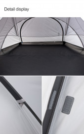 Намет тримісний Naturehike Cloud Fun NH19ZP006, 210T/Silver Coated, білий Намет тримісний Naturehike Cloud Fun NH19ZP006, 210T/Silver Coated, білий