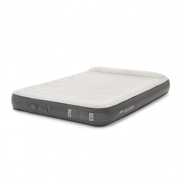 Самонадувний матрац, двомісний, із вбудованою помпою Naturehike CNK2450WS040, 250 мм, сірий Самонадувний матрац, двомісний, із вбудованою помпою Naturehike CNK2450WS040, 250 мм, сірий