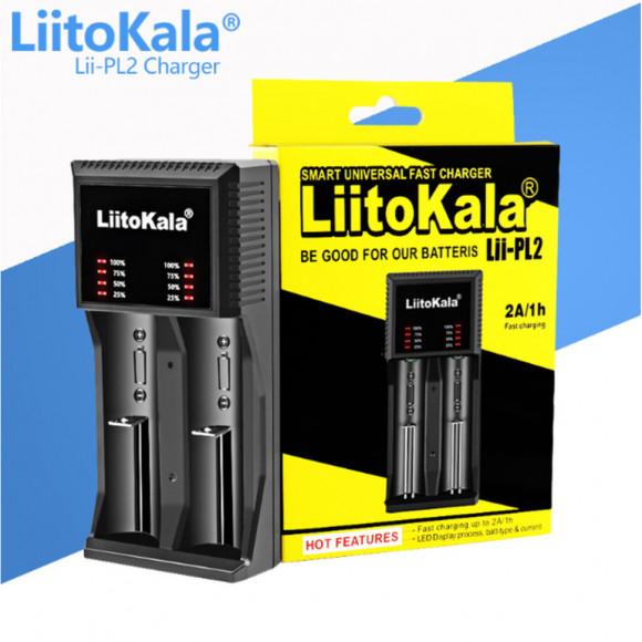 Універсальний зарядний пристрій LiitoKala Lii-PL2 EU на 2 канали Універсальний зарядний пристрій LiitoKala Lii-PL2 EU на 2 канали