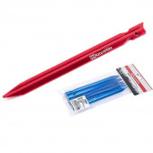 Кілки алюмінієві V-подібні Naturehike NH17D026-D, 16 см, червоний (8 шт.) Кілки алюмінієві V-подібні Naturehike NH17D026-D, 16 см, червоний (8 шт.)