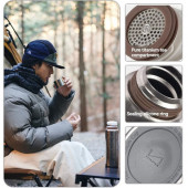 Термос титановий з чохлом Naturehike CNK230CF012 600 ml Термос титановий з чохлом Naturehike CNK230CF012 600 ml