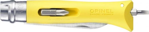 Opinel DIY knife No. 9 Inox. Color-yellow Opinel DIY knife No. 9 Inox. Color-yellow