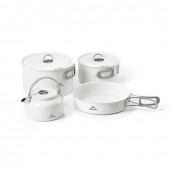 Чайник з керамічним антипригарним покриттям Naturehike CNK2450CF013 0,8 л, алюміній, білий Чайник з керамічним антипригарним покриттям Naturehike CNK2450CF013 0,8 л, алюміній, білий