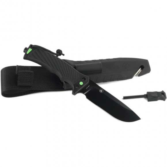 Ніж Ganzo G8012V2-BK чорний (G8012V2-BK) з паракордом Ніж Ganzo G8012V2-BK чорний (G8012V2-BK) з паракордом