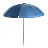 Парасолька пляжна СИЛА з нахилом 2,2м і клапаном посилена з гвинтом (28/32) блакитний Парасолька пляжна СИЛА з нахилом 2,2м і клапаном посилена з гвинтом (28/32) блакитний