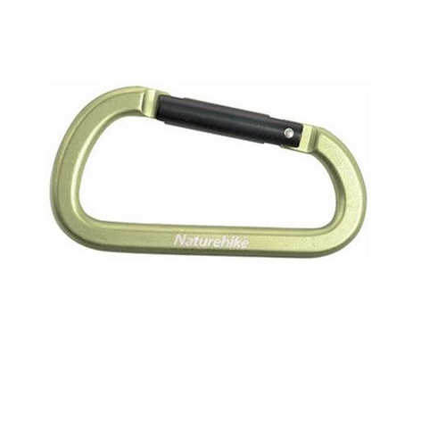 Карабін багатофункціональний Naturehike D-type 80 мм NH15A001-H green Карабін багатофункціональний Naturehike D-type 80 мм NH15A001-H green