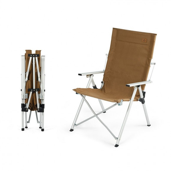 Klappstuhl Naturehike CNH22JU059, Aluminium, braun