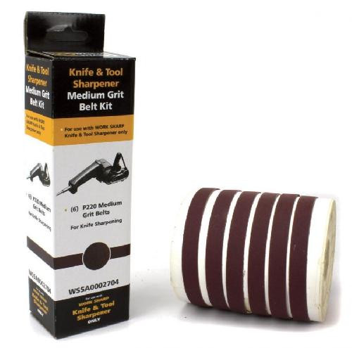 Work Sharp Ersatzriemen-Set WSKTS, 6-teilig, mittel – Körnung P220