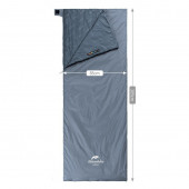 Надлегкий спальник Naturehike Ultralight LW180 NH21MSD09 лівий, (15°C), pp XL, сіро-синій Надлегкий спальник Naturehike Ultralight LW180 NH21MSD09 лівий, (15°C), pp XL, сіро-синій