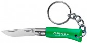 Knife Opinel Keychain №2 Inox. Color-green