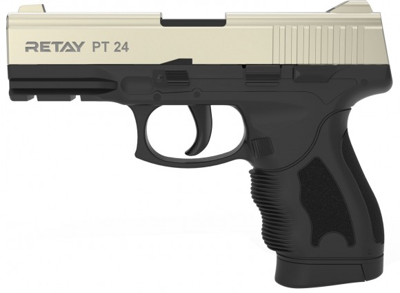 Starting pistol Retay PT24 cal. 9 mm. The color is satin. Starting pistol Retay PT24 cal. 9 mm. The color is satin.