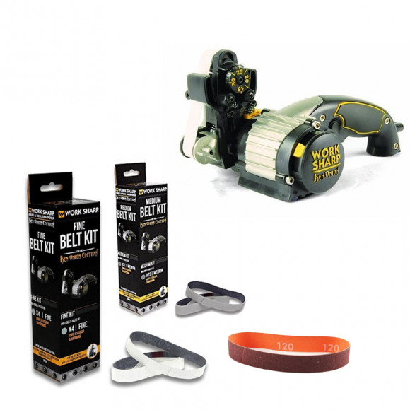 Work Sharp Ken Onion Edition Electric sharpener + 3 belts (P120, x22, x4)