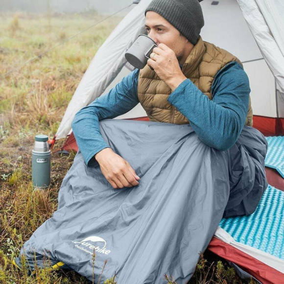 Ultralight sleeping bag Naturehike Summer LW180 NH21MSD09 left, (15°C), pp XL, brown