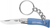 Knife Opinel Keychain №2 Inox. Color-blue