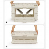 Складаний контейнер Naturehike CNK2450XB020, 52 л, бежево-сірий