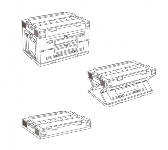 Складаний контейнер Naturehike PP box NH20SJ036 50 л, сірий Складаний контейнер Naturehike PP box NH20SJ036 50 л, сірий