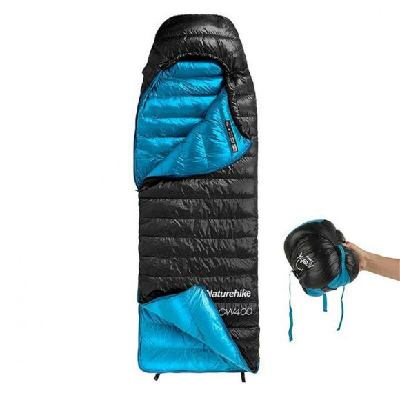 Śpiwór z puchem naturalnym Naturehike CWZ400 NH19W400-Z, (7°C), rozm. L, żółty