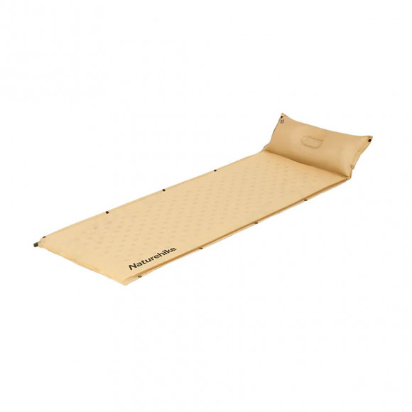 Self-inflating mat for one person with pillow Naturehike CNH22DZ012, 30mm, yellow