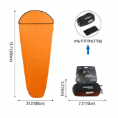 Підкладка для спального мішка Naturehike NH17N002-D, поліестер, оранжевий Підкладка для спального мішка Naturehike NH17N002-D, поліестер, оранжевий