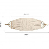 Гамак одномісний без перекидання Naturehike NH20DC001, бавовна, бежевий Гамак одномісний без перекидання Naturehike NH20DC001, бавовна, бежевий