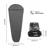 Підкладка для спального мішка Naturehike NH17N002-D, поліестер, графіт Підкладка для спального мішка Naturehike NH17N002-D, поліестер, графіт