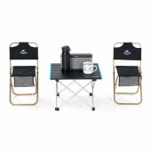 Cтіл розкладний Naturehike  NH19Z008-Z, алюміній, Розмір L, чорний Cтіл розкладний Naturehike  NH19Z008-Z, алюміній, Розмір L, чорний