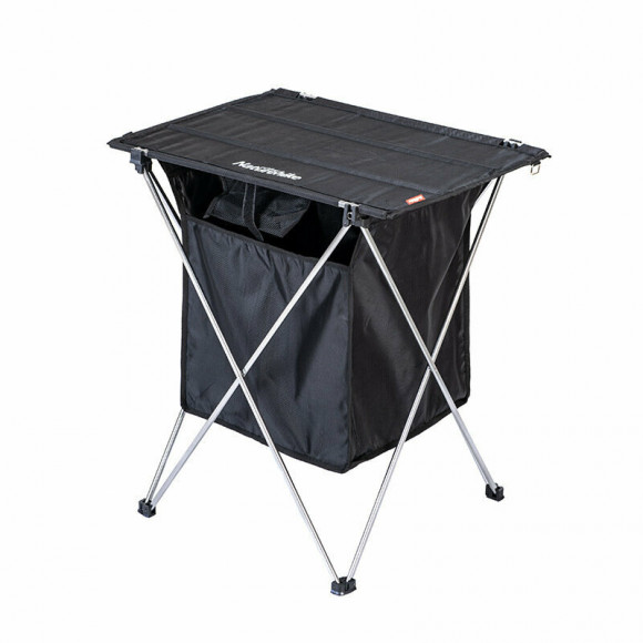 Стіл розкладний  з коробкою для зберігання Naturehike NH19JJ084, 1680D Oxford / алюміній, чорний Стіл розкладний  з коробкою для зберігання Naturehike NH19JJ084, 1680D Oxford / алюміній, чорний