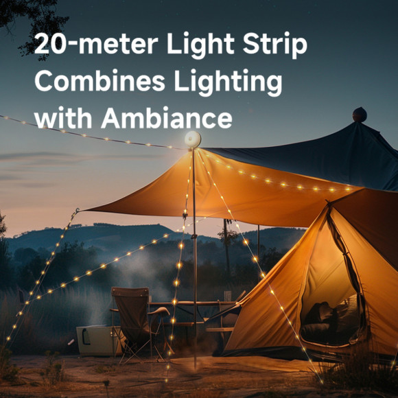 Кемпінговий ліхтар-гірлянда NexTool Milky Way - GW20, біла (20 метрів) Кемпінговий ліхтар-гірлянда NexTool Milky Way - GW20, біла (20 метрів)