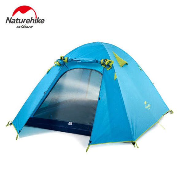 Naturehike P-Series NH18Z044-P 210T/65D four-person tent, blue