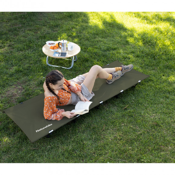 Ліжко складане Naturehike XJC05 NH20JJ001, Поліестер Oxford / алюміній, хакі Ліжко складане Naturehike XJC05 NH20JJ001, Поліестер Oxford / алюміній, хакі