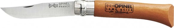 Opinel knife No. 10 Carbone (in a blister)