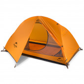 Ultralight single tent with footprint Naturehike Cycling 1 NH18A095-D, 210T, orange Ultralight single tent with footprint Naturehike Cycling 1 NH18A095-D, 210T, orange