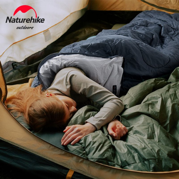 Naturehike Y150L NH21MSD08 sleeping bag, right, gray-blue