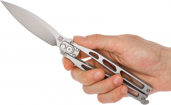 Ніж Artisan Kinetic Balisong Silver Ніж Artisan Kinetic Balisong Silver