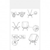 Крісло складане Naturehike Clamshell 001 Triangle Folding Moon Chair, чорний Крісло складане Naturehike Clamshell 001 Triangle Folding Moon Chair, чорний