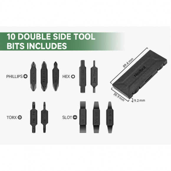 Набір біт для NexTool Flagship Captain та Pocket tool Набір біт для NexTool Flagship Captain та Pocket tool