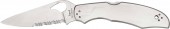 Ніж Spyderco Byrd Cara Cara2, рукоять з нержавіючої сталі, напівсерейтор Ніж Spyderco Byrd Cara Cara2, рукоять з нержавіючої сталі, напівсерейтор