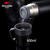 Термос Naturehike NH17S020-B, 304 сталь, 0.6 л, чорний Термос Naturehike NH17S020-B, 304 сталь, 0.6 л, чорний