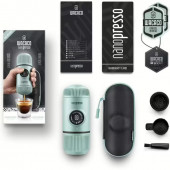 Портативна еспресо-кавоварка Wacaco Nanopresso блакитна з чохлом Портативна еспресо-кавоварка Wacaco Nanopresso блакитна з чохлом