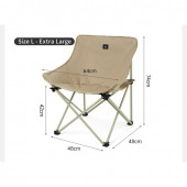 Стілець складаний Naturehike Stellaluna T01 CNH23JU13002, L, бежевий Стілець складаний Naturehike Stellaluna T01 CNH23JU13002, L, бежевий