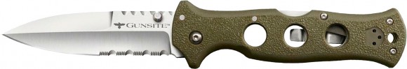 Nóż Cold Steel Counter Point I Gunsite. kolor-zielony