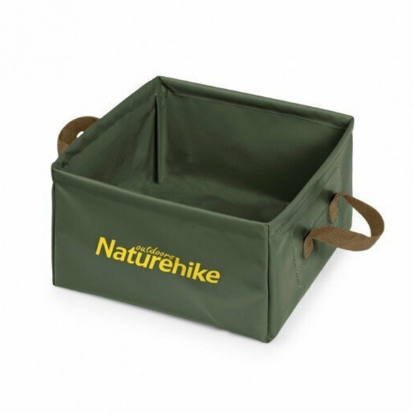 Складаний контейнер для води з ПВХ Naturehike Square bucket 13л army green NH19SJ007 Складаний контейнер для води з ПВХ Naturehike Square bucket 13л army green NH19SJ007