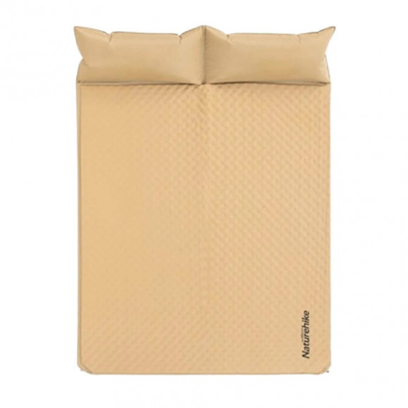 Коврик самонадувний двомісний з подушкою Naturehike NH18Q010-D, 25 мм, бежевий Коврик самонадувний двомісний з подушкою Naturehike NH18Q010-D, 25 мм, бежевий